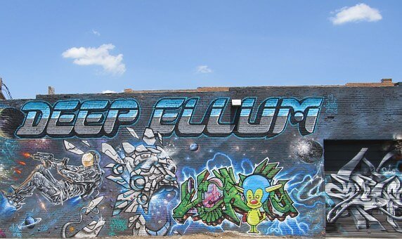 Street graffiti in Deep Ellum Dalls