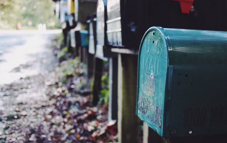 Multiple mailboxes in the street