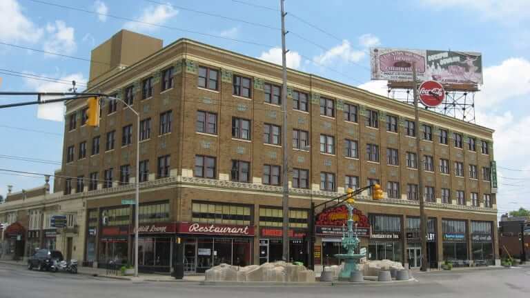 Fountain Square view in Indianapolis