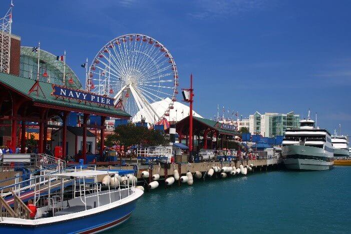 Navy Pier is located in Streeterville