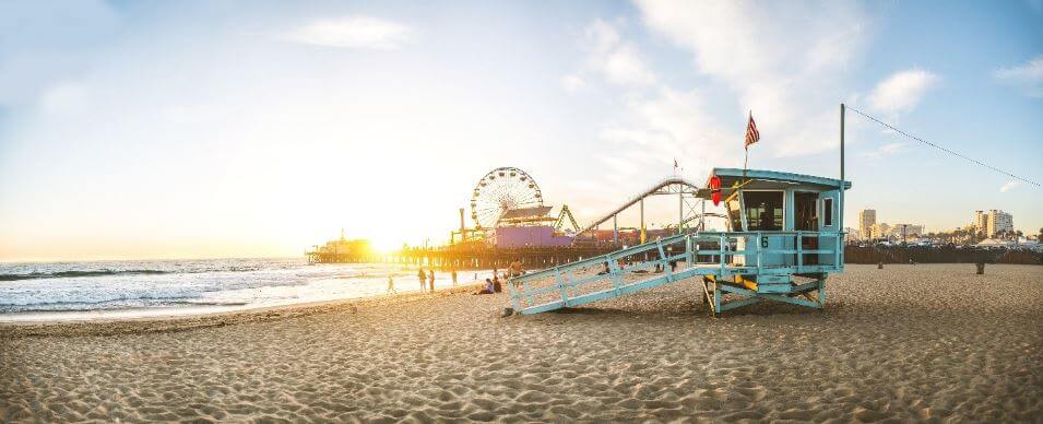 Summer beach in LA