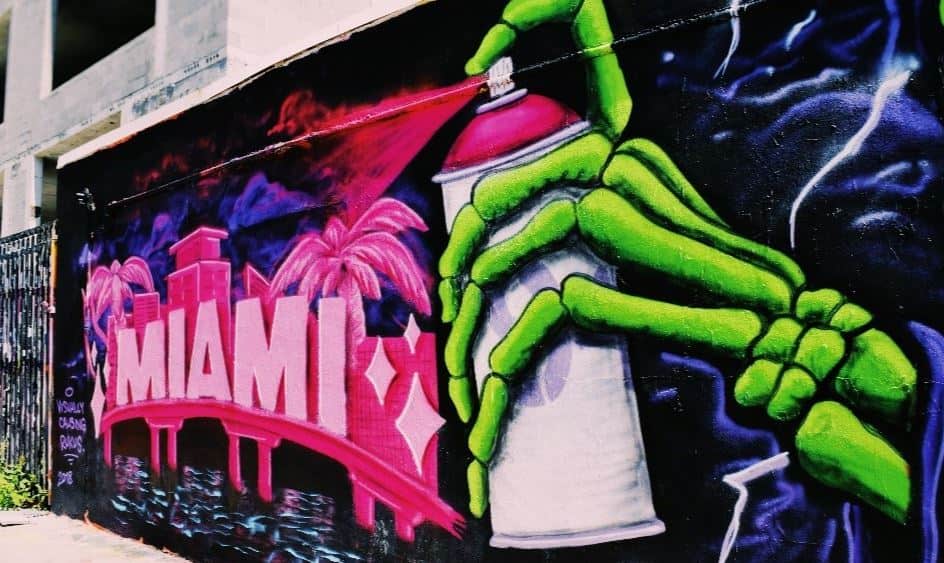 Street graffiti in Wynwood Miami