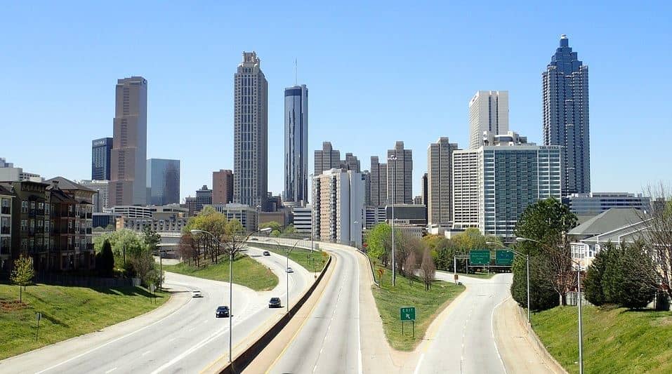Atlanta downtown view