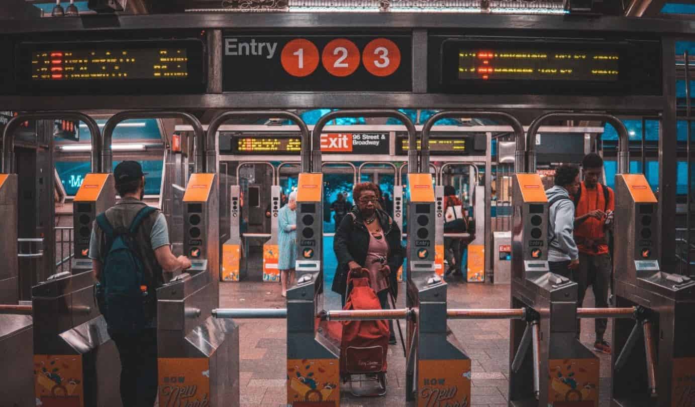 New York City subway entry