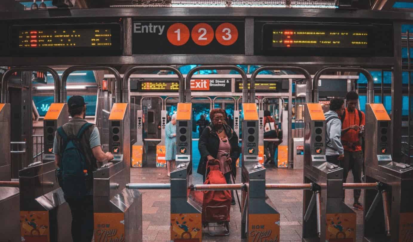 New York City subway entry