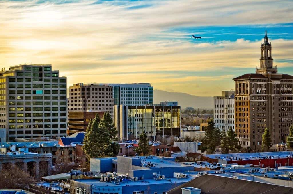 Downtown view in San Jose, California