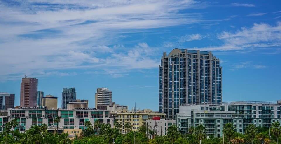 Residential area view in Tampa FL