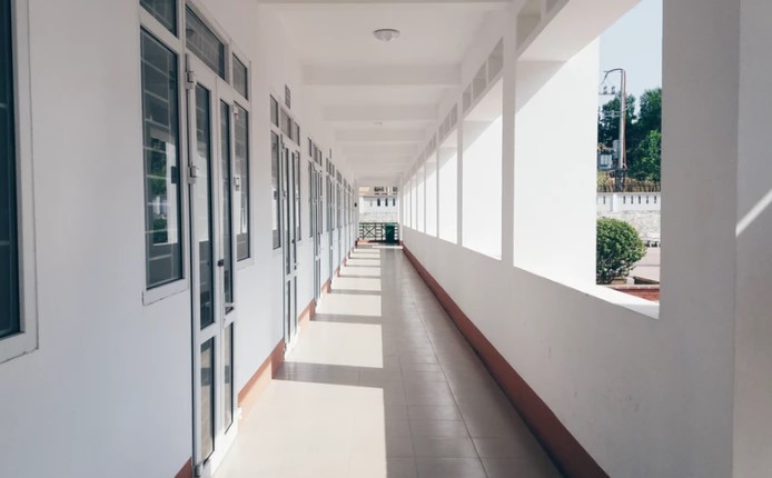 Ordinary apartment hallway