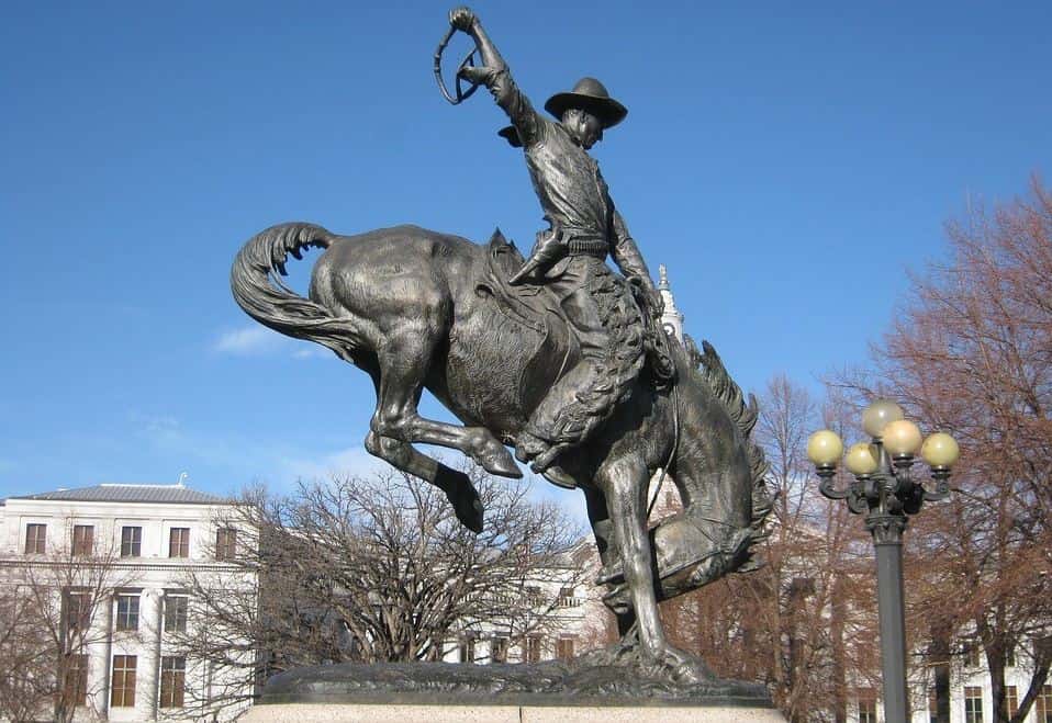 Statue at Society of American Military Engineers in Denver