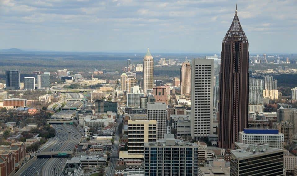 Downtown Atlanta skyline and skyscraper 