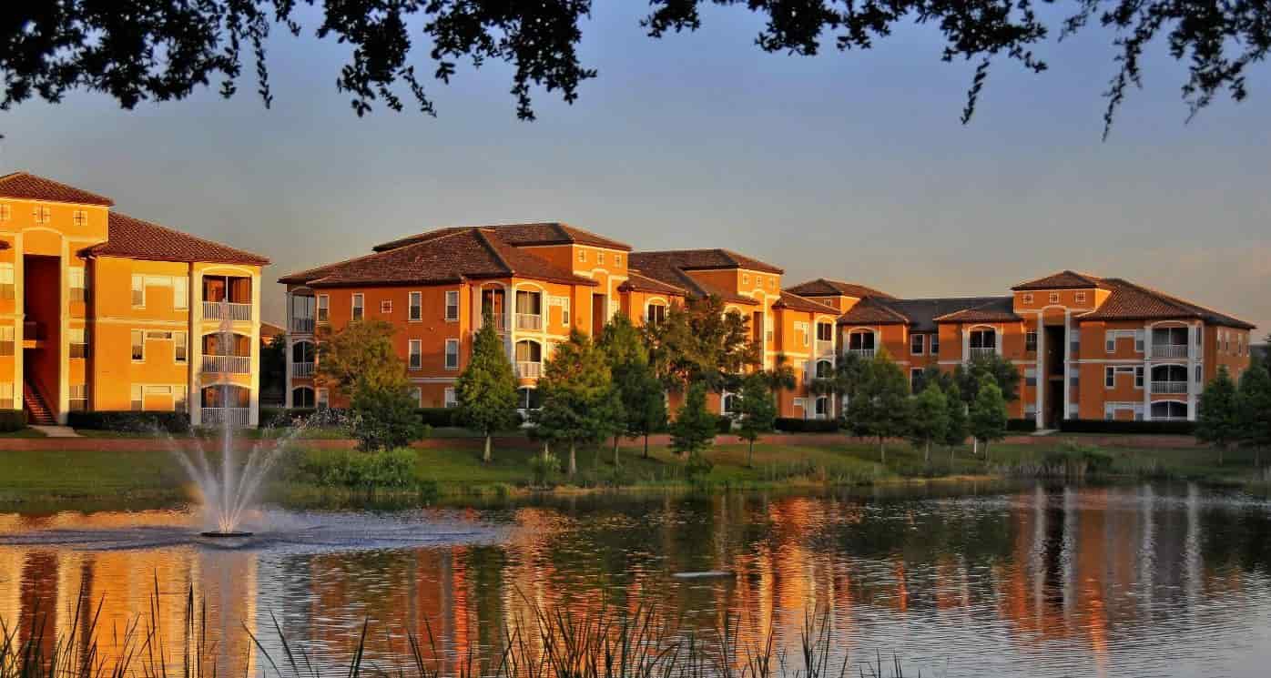 Orlando housing in the evening