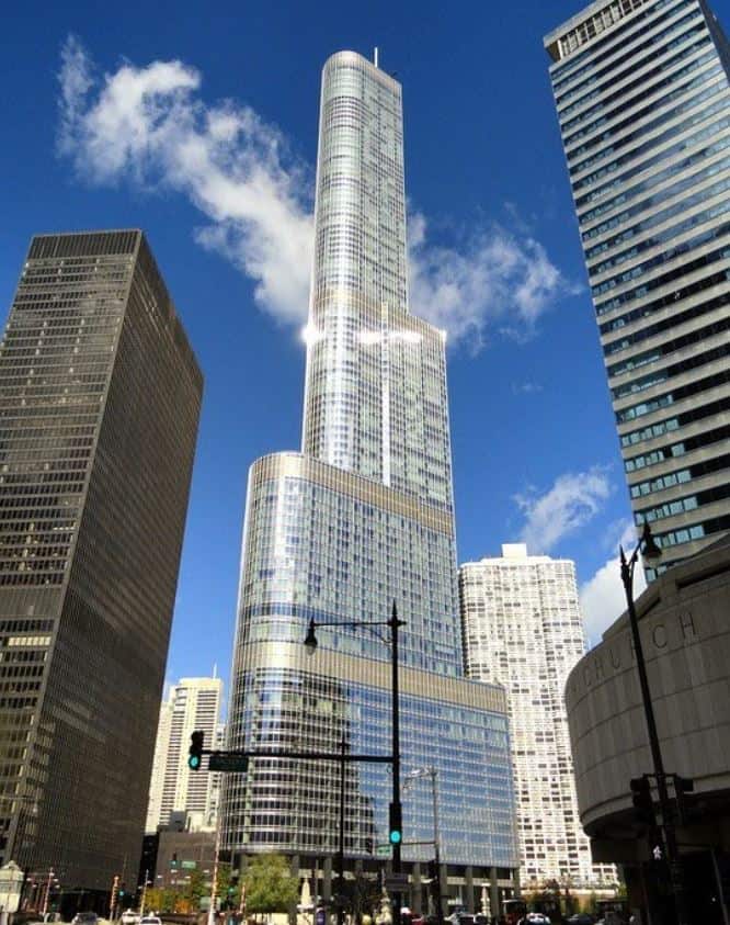 Trump Tower in downtown Chicago