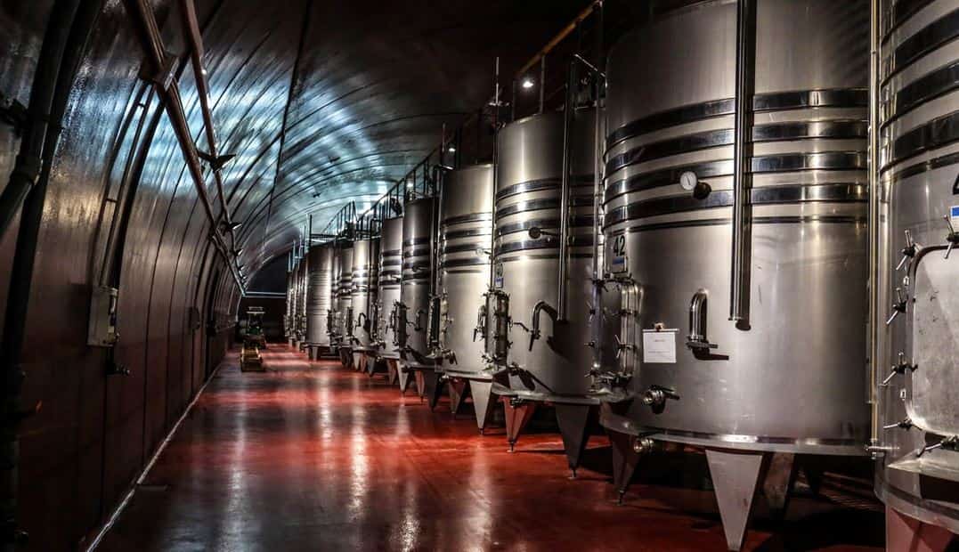 Beer process inside of the brewery