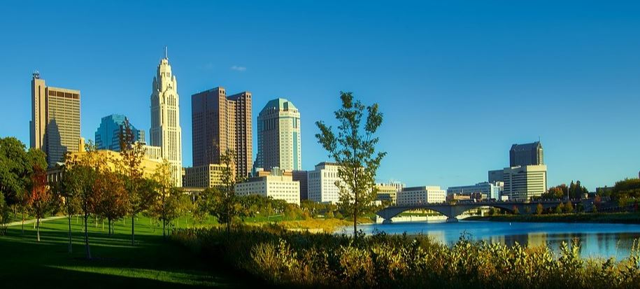 Columbus park views to downtown