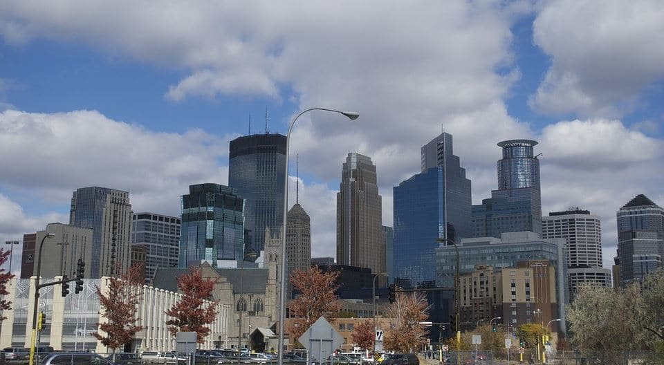 Minneapolis downtown view