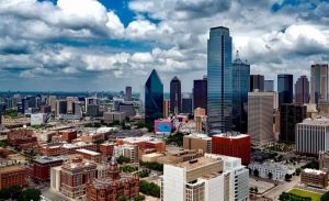 DFW Skyline during the day from above