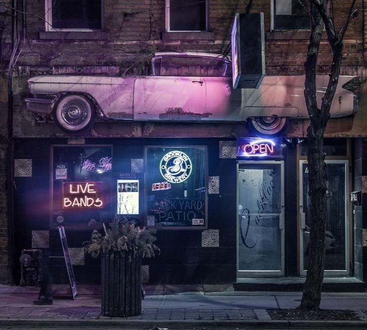 dive bar from outside